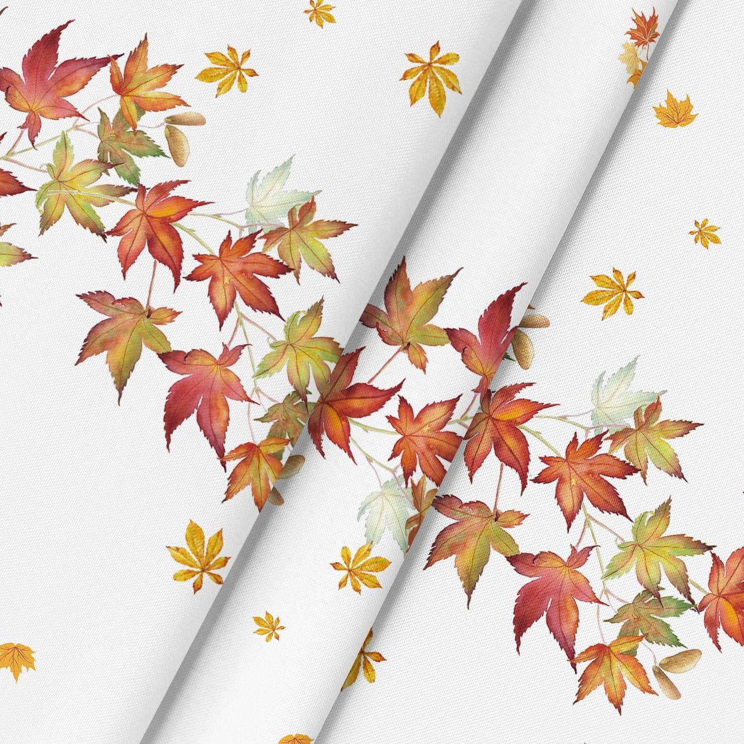 Herbst Tischdecke Kürbisse Ahornblätter Sonnenblumen 140x220 cm