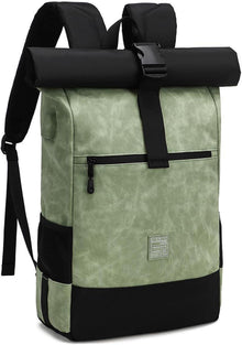 Rolltop Laptop Rucksack mit USB Ladeanschluss 17 Zoll