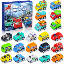 Adventskalender Kinder Jungs Autos 24 Tage Weihnachtsauto-Spielzeug