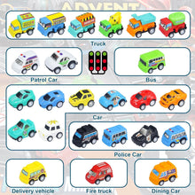 Adventskalender 2024 Kinder Jungs Autos Set
