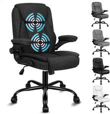 Ergonomischer Massage Bürostuhl Mid Back Schwarz