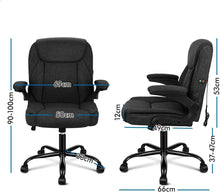 Ergonomischer Massage Bürostuhl Mid Back Schwarz Luxus 150kg