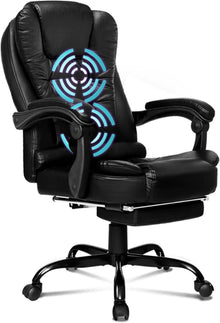 Ergonomischer Gaming-Bürostuhl mit Lordosenstütze und Massagefunktion