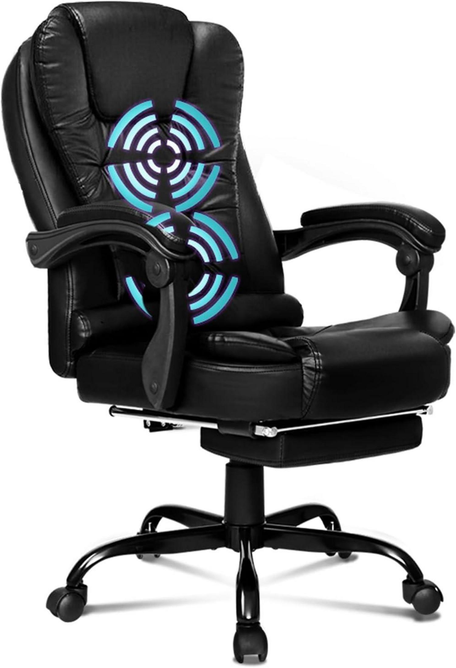 Ergonomischer Gaming-Bürostuhl mit Lordosenstütze und Massagefunktion