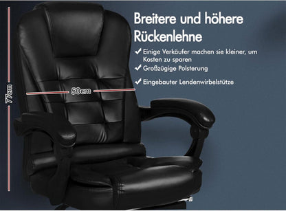 Bürostuhl Computer-Schreibtischstuhl Gaming-Drehstuhl Lordosenstütze