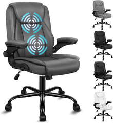 Ergonomischer Massage Bürostuhl mit klappbarer Armlehne und