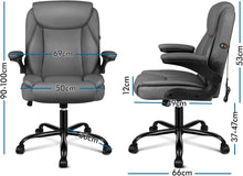 Ergonomischer Massage Bürostuhl mit Klapparmlehne, Gaming