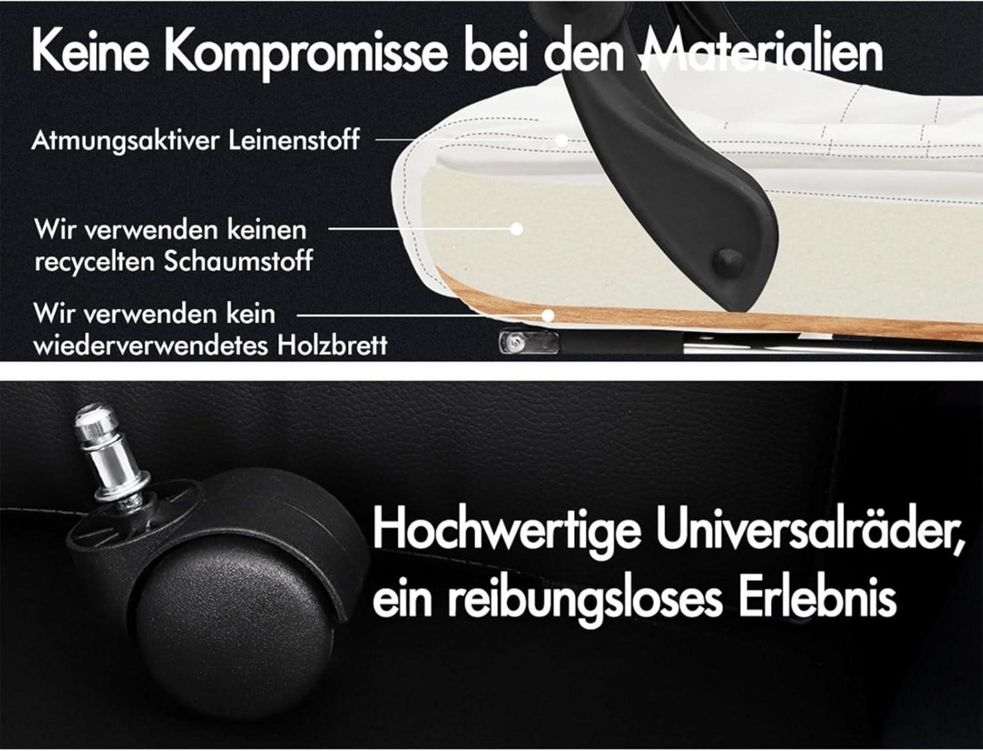 Ergonomischer Gaming-Bürostuhl mit