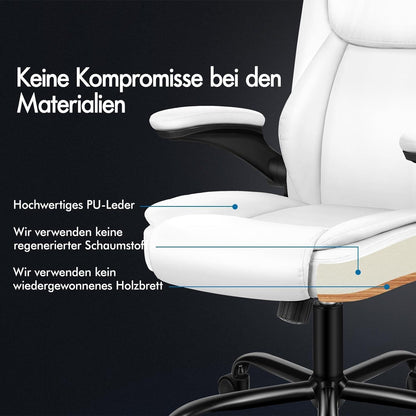 Ergonomischer Massage Bürostuhl Mid Back Armlehne Pu Leder Sgs Gaming