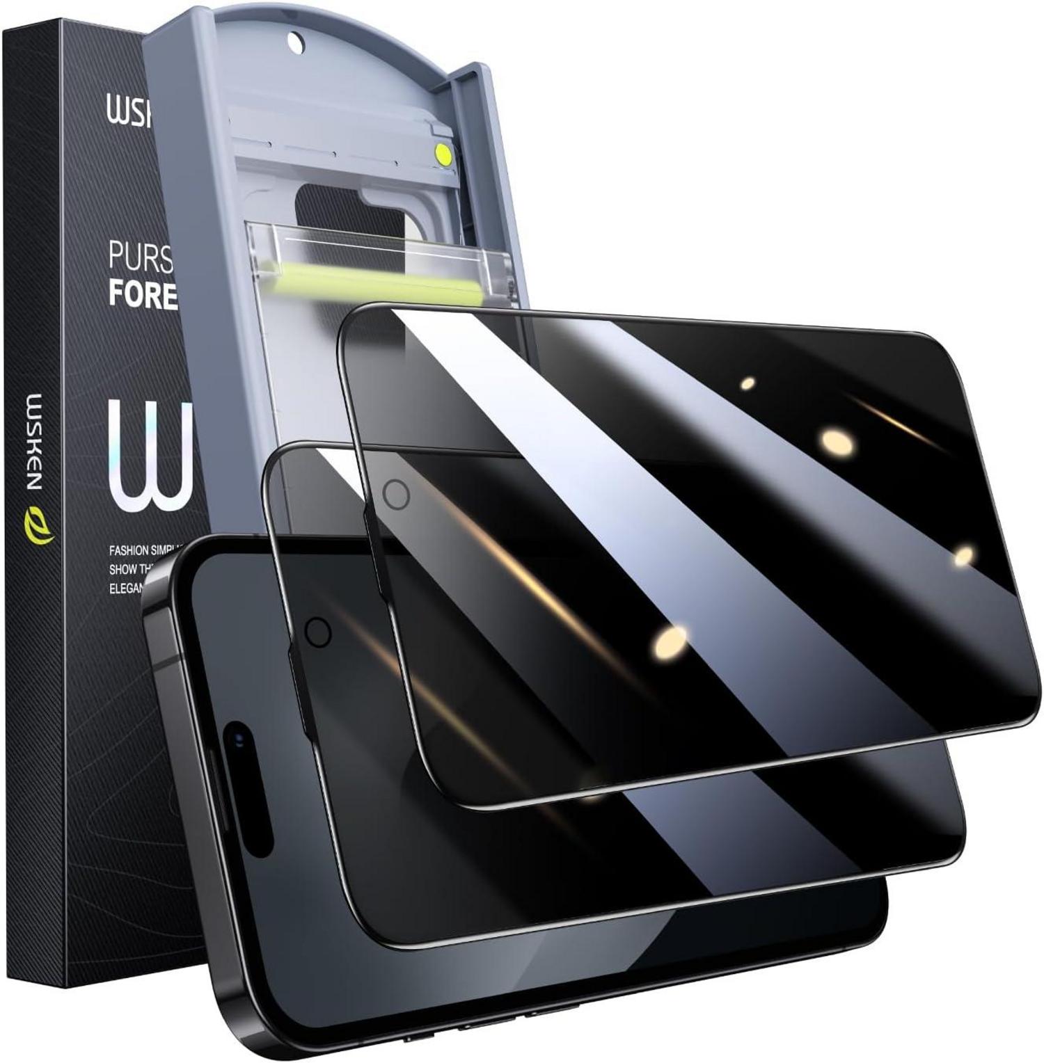 Sichtschutz Schutzfolie iPhone 15 Pro Max Privacy Glas 9H