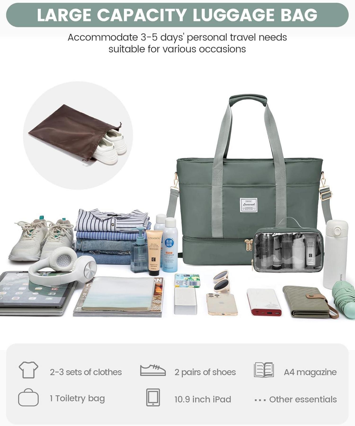 Moderne LOVEVOOK Weekender Reisetasche