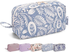 Kleine Kosmetiktasche für Unterwegs Multifunktional und Leicht Blaues