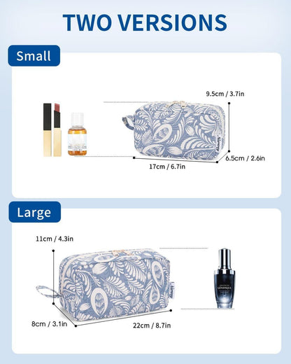 Narwey Kosmetiktasche für Damen und Herren Blaues