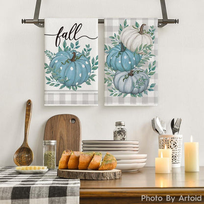 Artoid Mode Blaue Herbst Küchentücher Set 42x65 cm