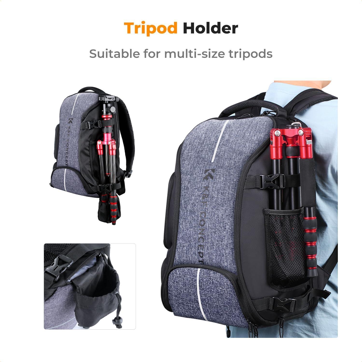 Wasserdichter Kamerarucksack für Canon Nikon Sony - Laptopfach, Stativhalterung
