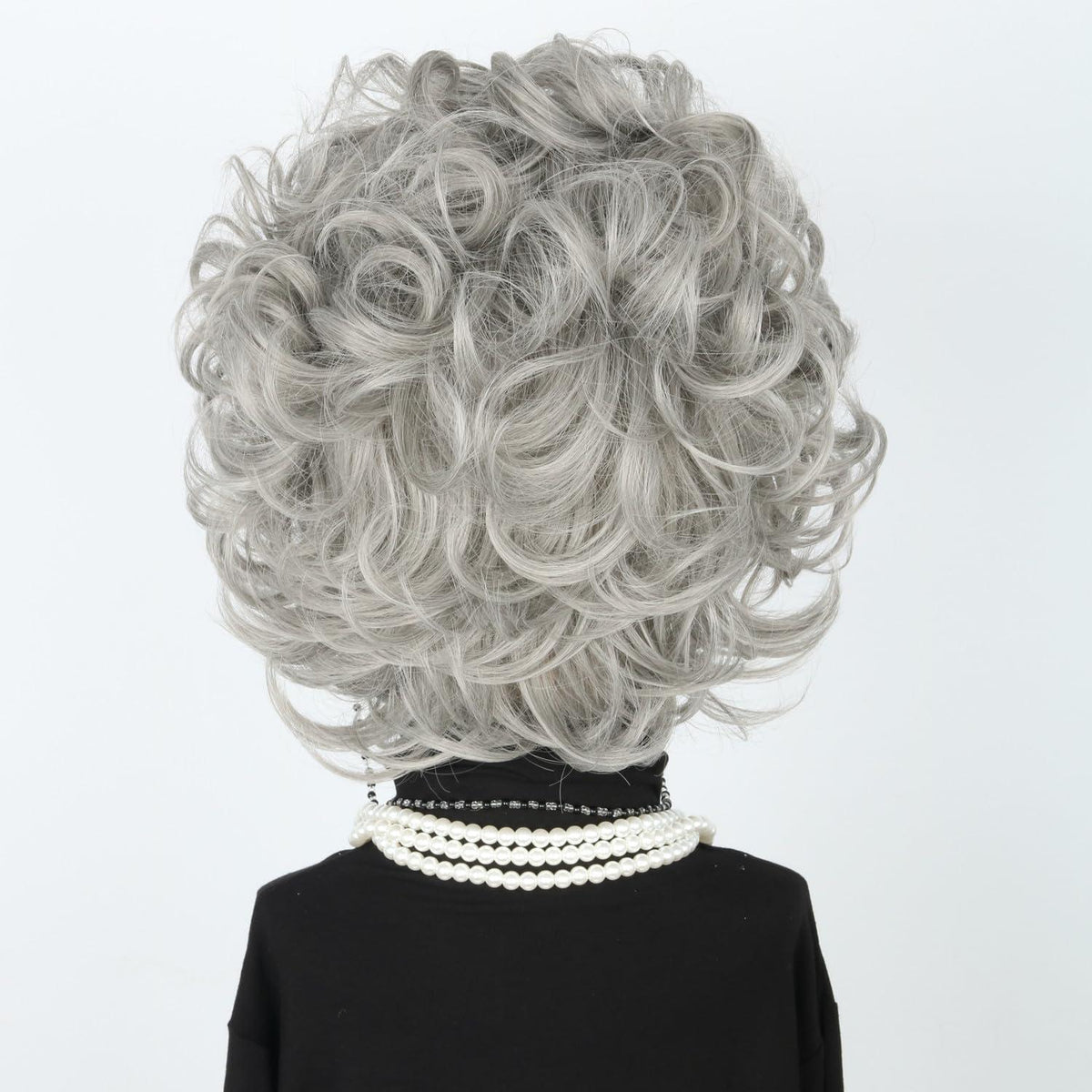 Oma Perücken Set mit Accessoires – Halloween Kostüm Perücke Grau