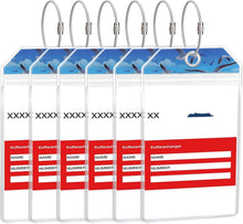 Kofferanhänger für Kreuzfahrten mit Möwenmuster, Set mit 6