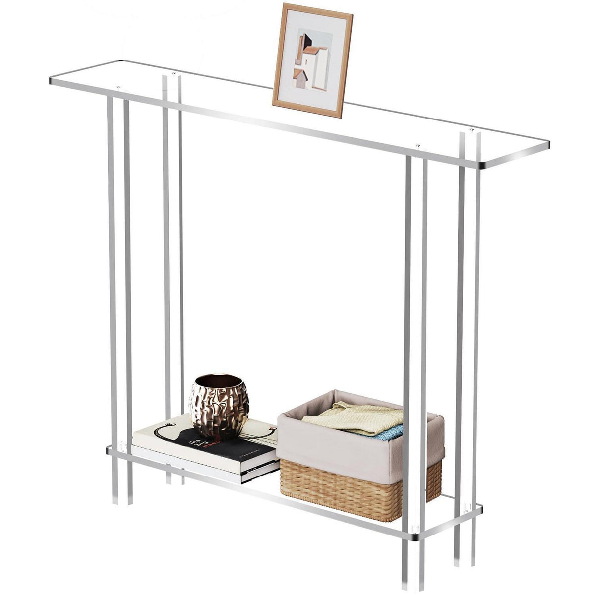Acryl Konsolentisch Transparent 100cm – Moderner Flurtisch