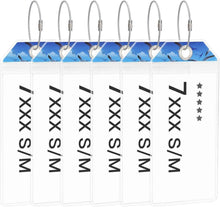 Kofferanhänger für Kreuzfahrten mit Möwenmuster 6er Set