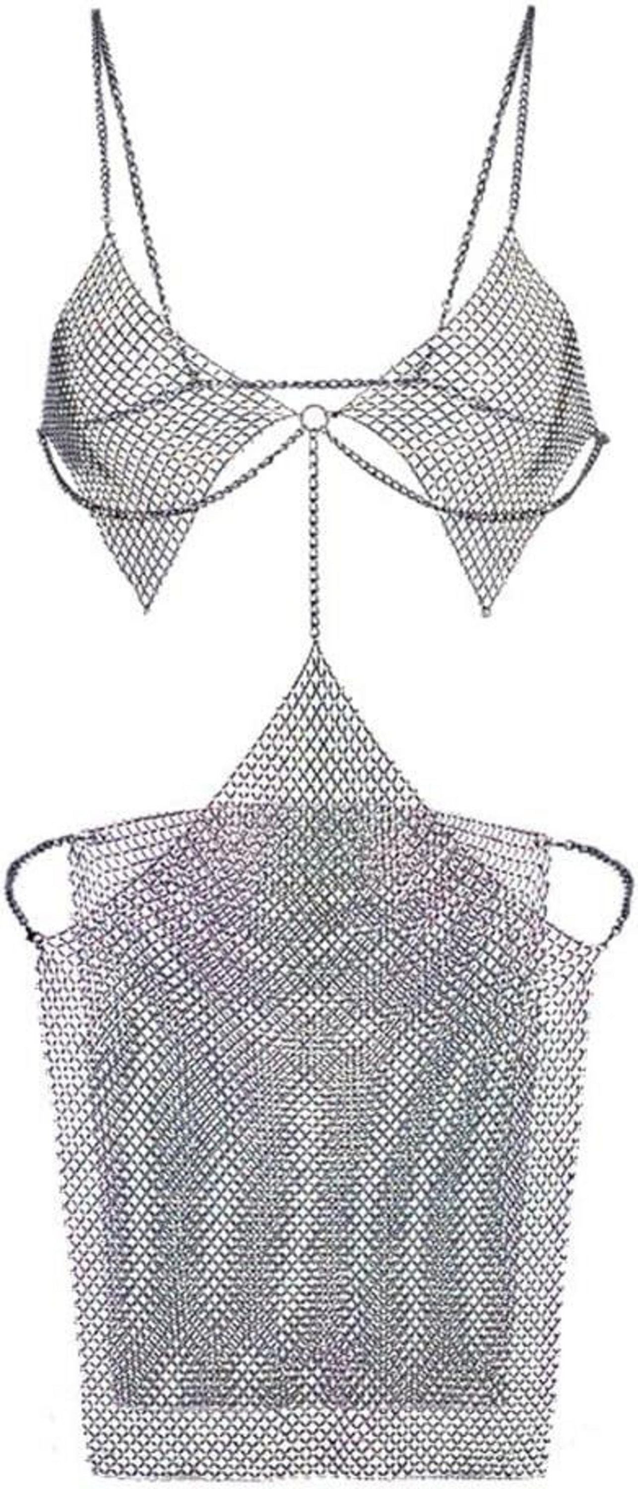 Sexy Sling Fischernetz Neckholder Minikleid Wetlook Lingerie Erotik
