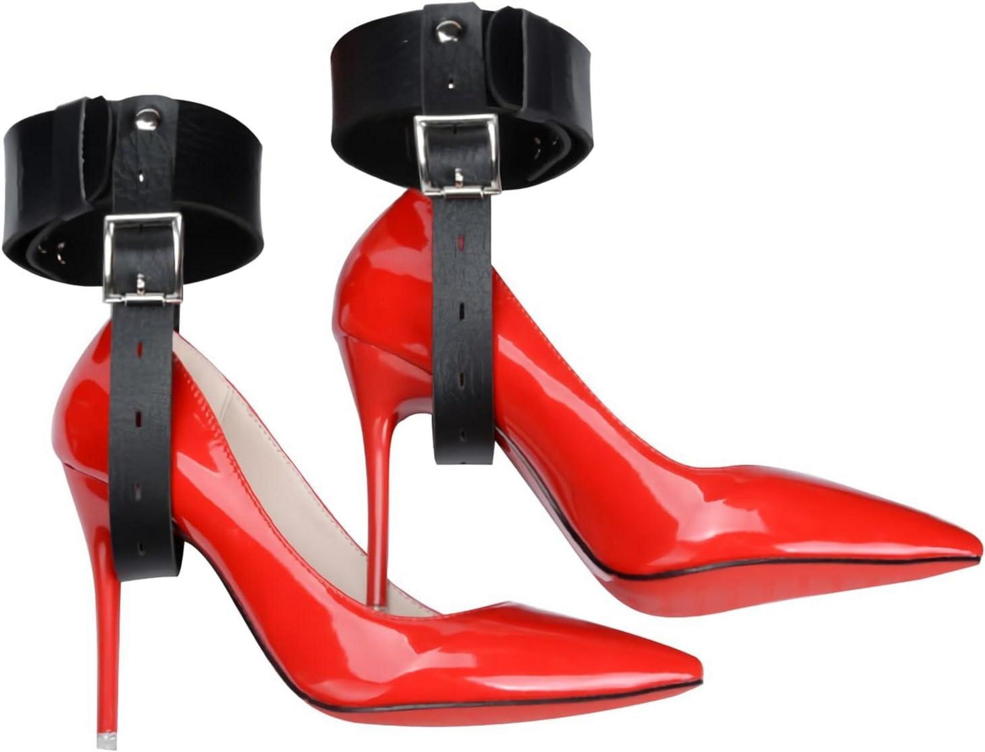 Bondage High Heels Fesseln Leder Fußfesseln mit Absatz