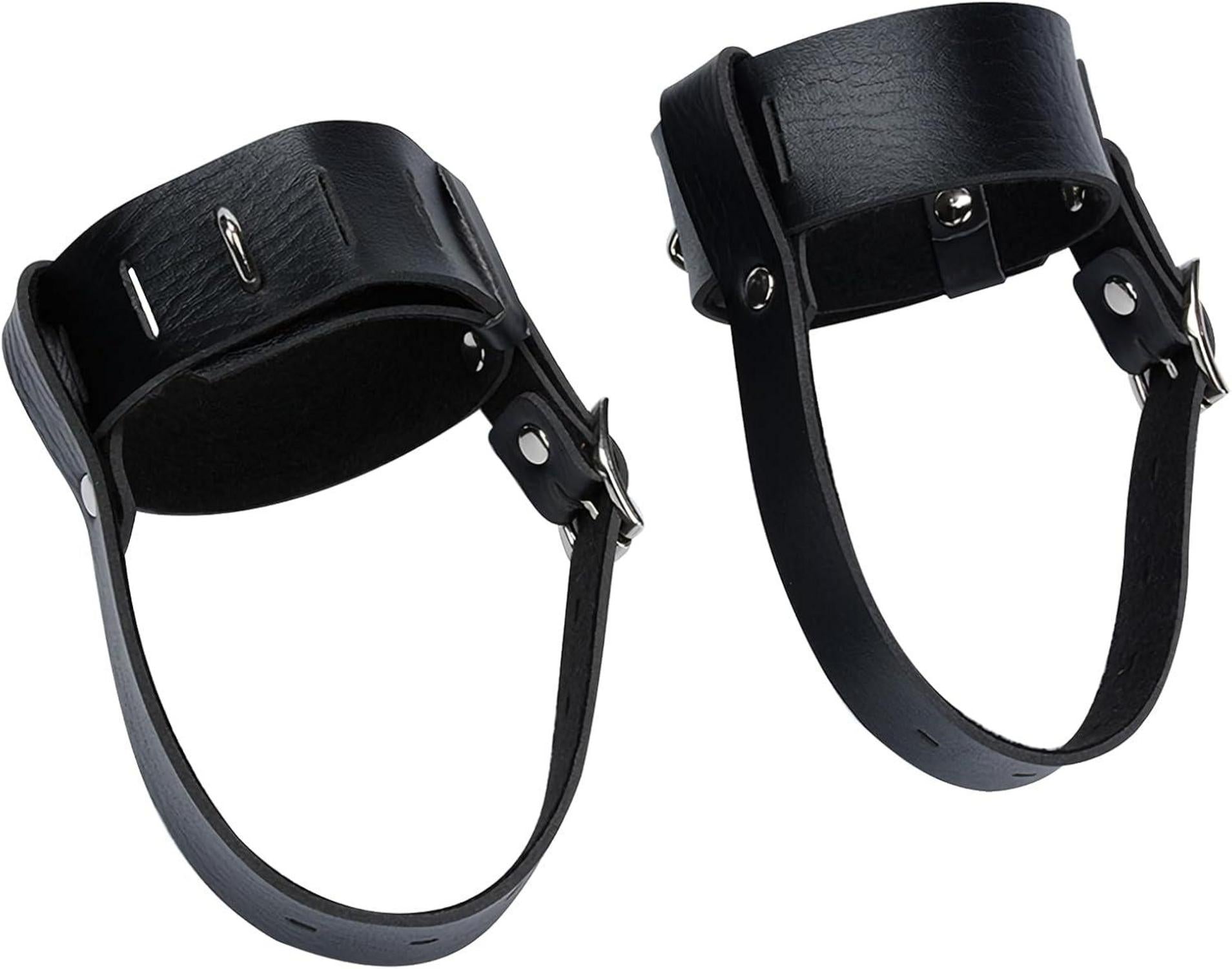 SM Bondage High Heels Fußfesseln Leder Riemen 4 Schlösser 8 Schlüssel