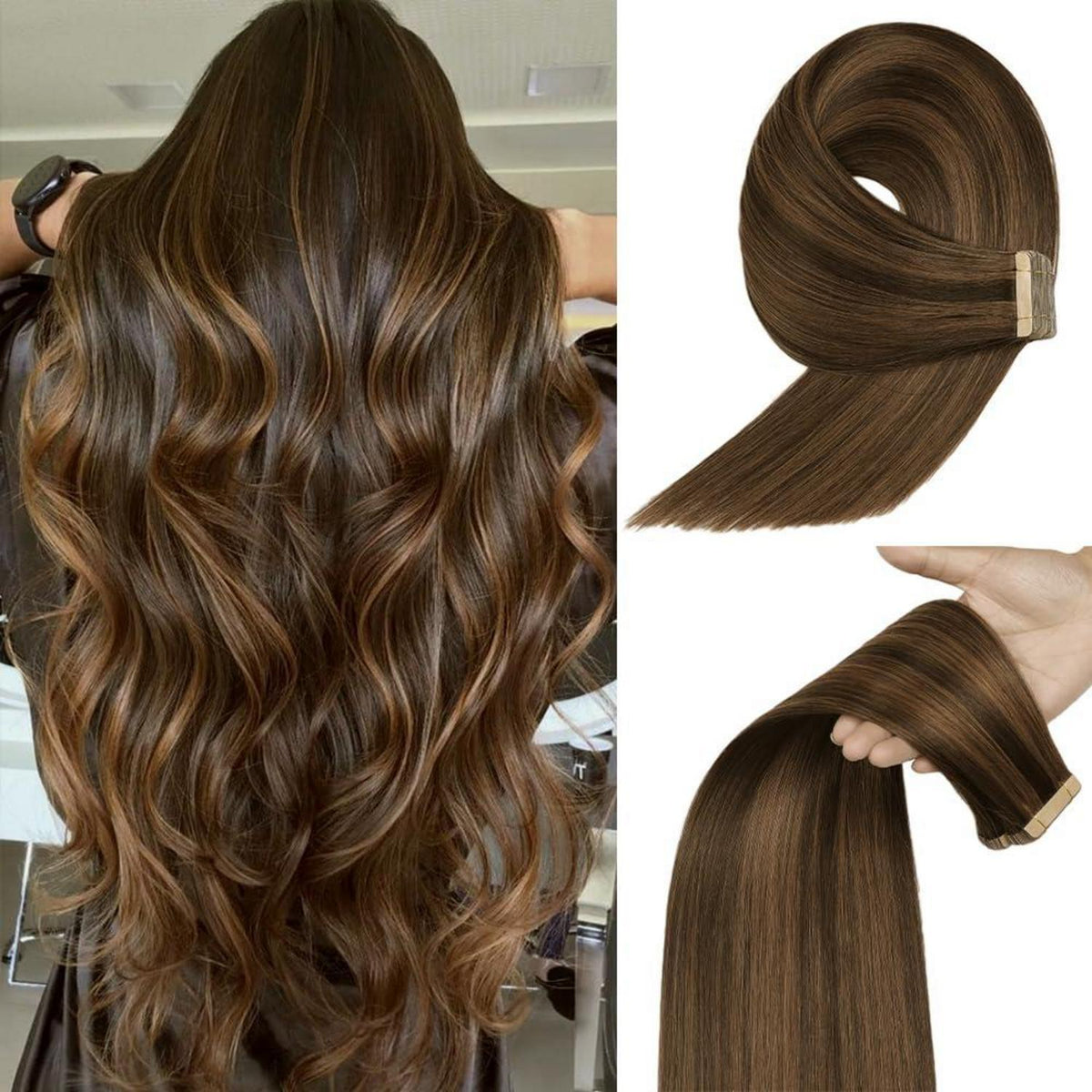Echthaar Tape Extensions 40cm (16 Zoll) P2/6#
