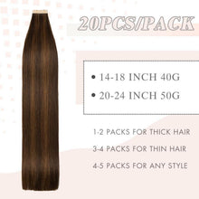 Echthaar Tape Extensions 40cm (16 Zoll) P2/6#