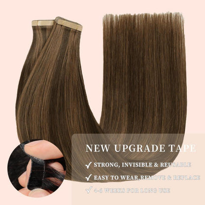 Echthaar Tape Extensions 40cm (16 Zoll) P2/6#