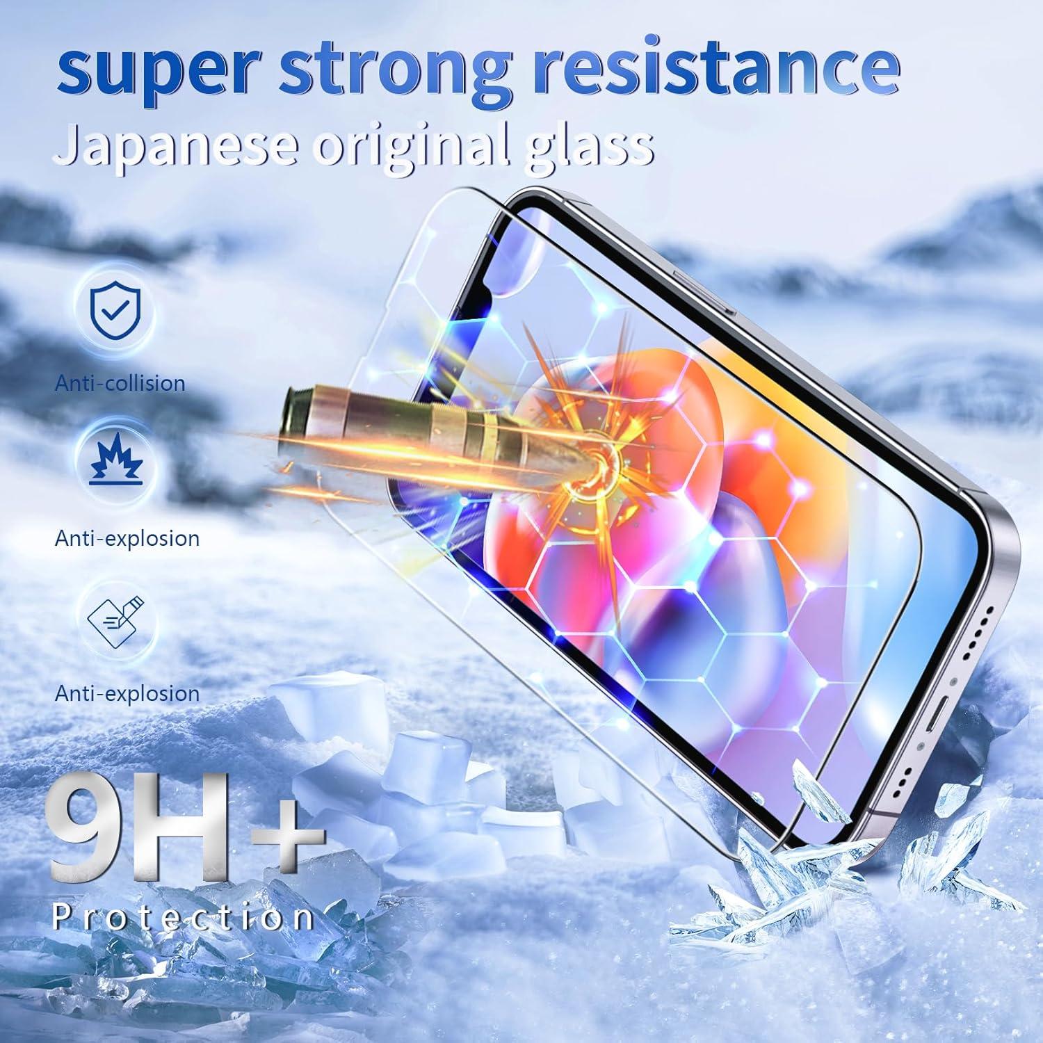 Panzer Schutz Folie iPhone 13 Anti-Blaulicht 9H+ 2 Stück