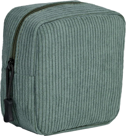 Kosmetiktasche Damen Cord Set Kulturtasche Make-up Tasche Mädchen Grün