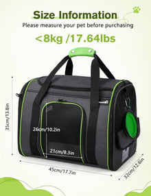 Pecute Transportbox Katze faltbar Schultergurt 45x35x32cm
