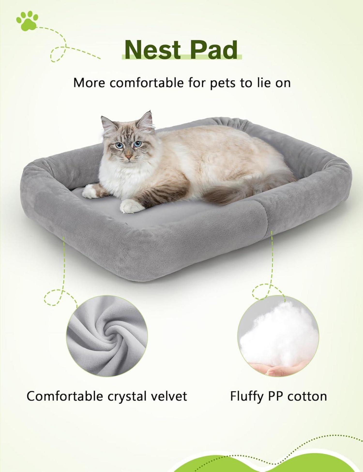 Transportbox Katze faltbar mit Schultergurt und Haustiernest
