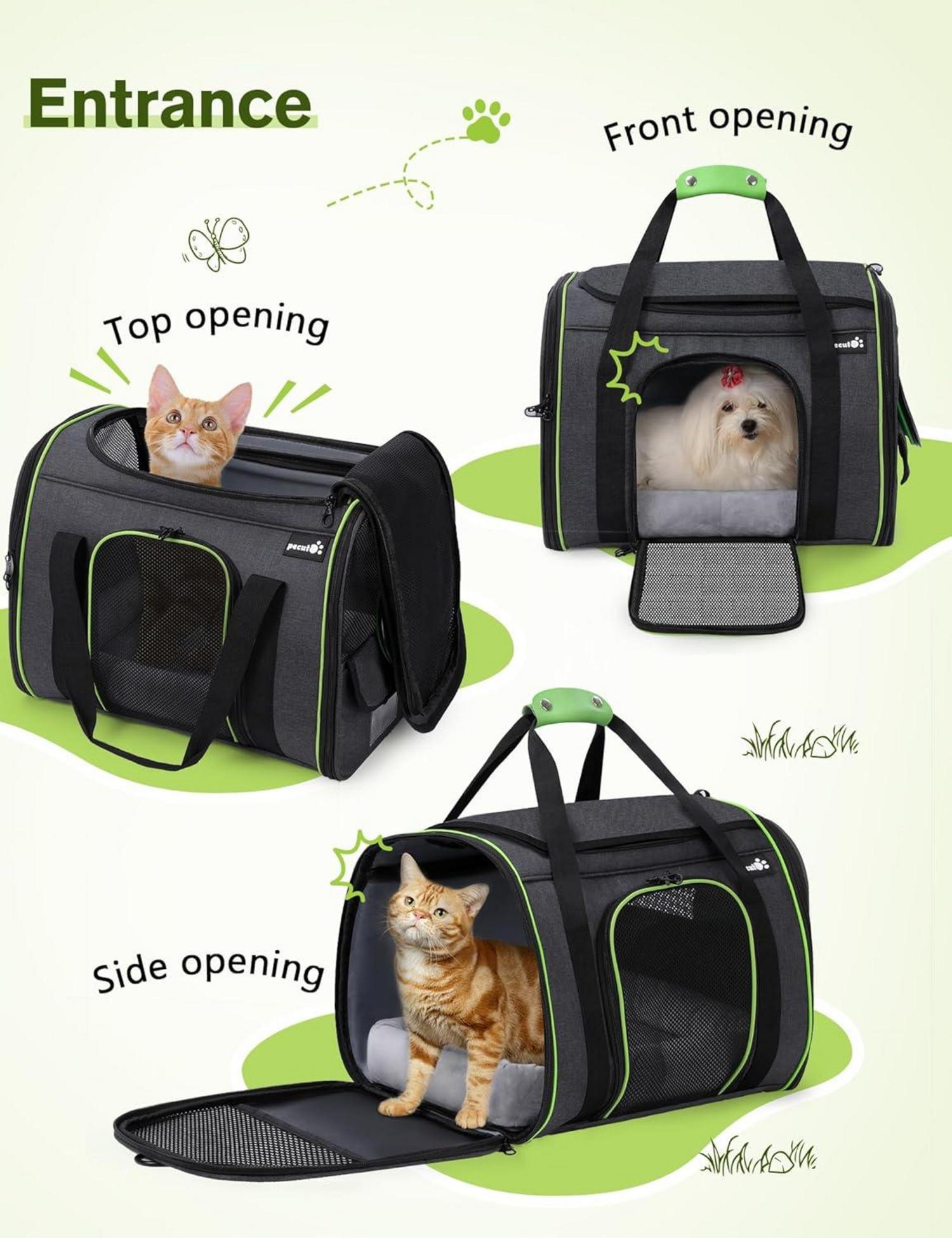 Transportbox Katze Katzentasche Hundetragetasche Schultergurt - XL