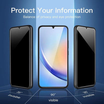Sichtschutz Panzerglas für Samsung Galaxy A34 5G, 3er Pack