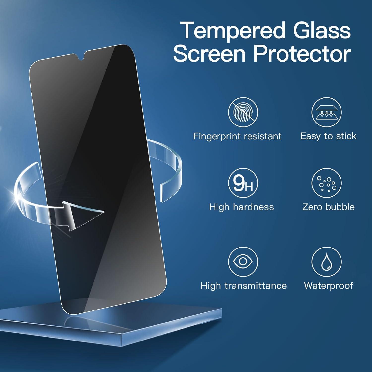 NEW'C 3x Sichtschutz Panzerglas Samsung Galaxy A34 5G 9H 6,6 Zoll