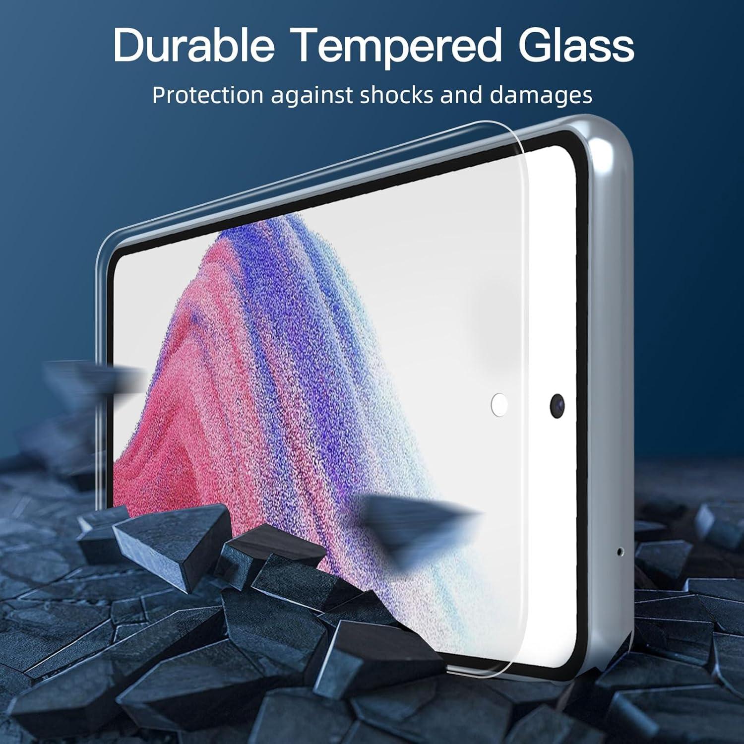 Sichtschutz Panzer Schutz Glas Samsung Galaxy A53 5G 3er Pack