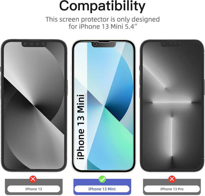 Sichtschutz Panzer Schutz Glas iPhone 13 Mini 5,4 Zoll 9H