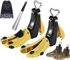 Verstellbare Schuhspanner für breite Füße, 2er Pack (43-47) - Rot Gelb
