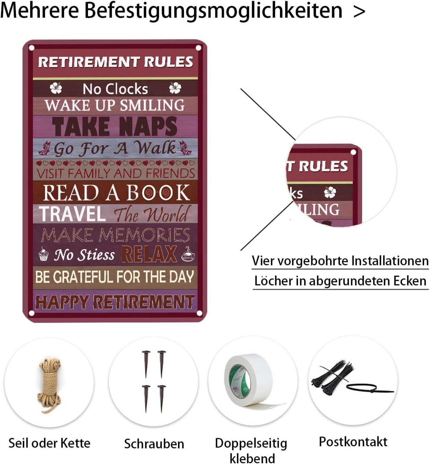 Ruhestand Regeln Inspirierende Abschiedsgeschenk für