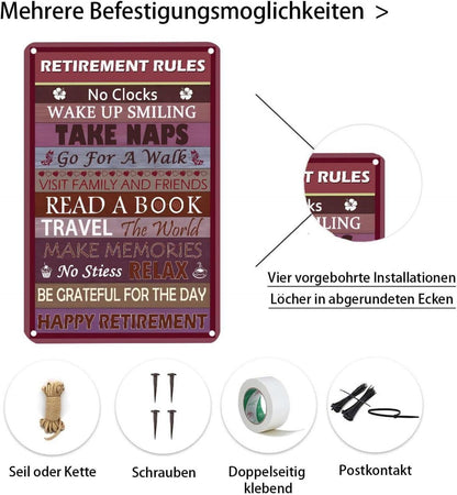 Ruhestand Regeln Inspirierende Abschiedsgeschenk für