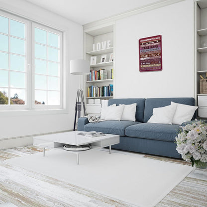 Ruhestandsregeln Schild Geschenk Inspirational Home Wall Decor 20x30 cm