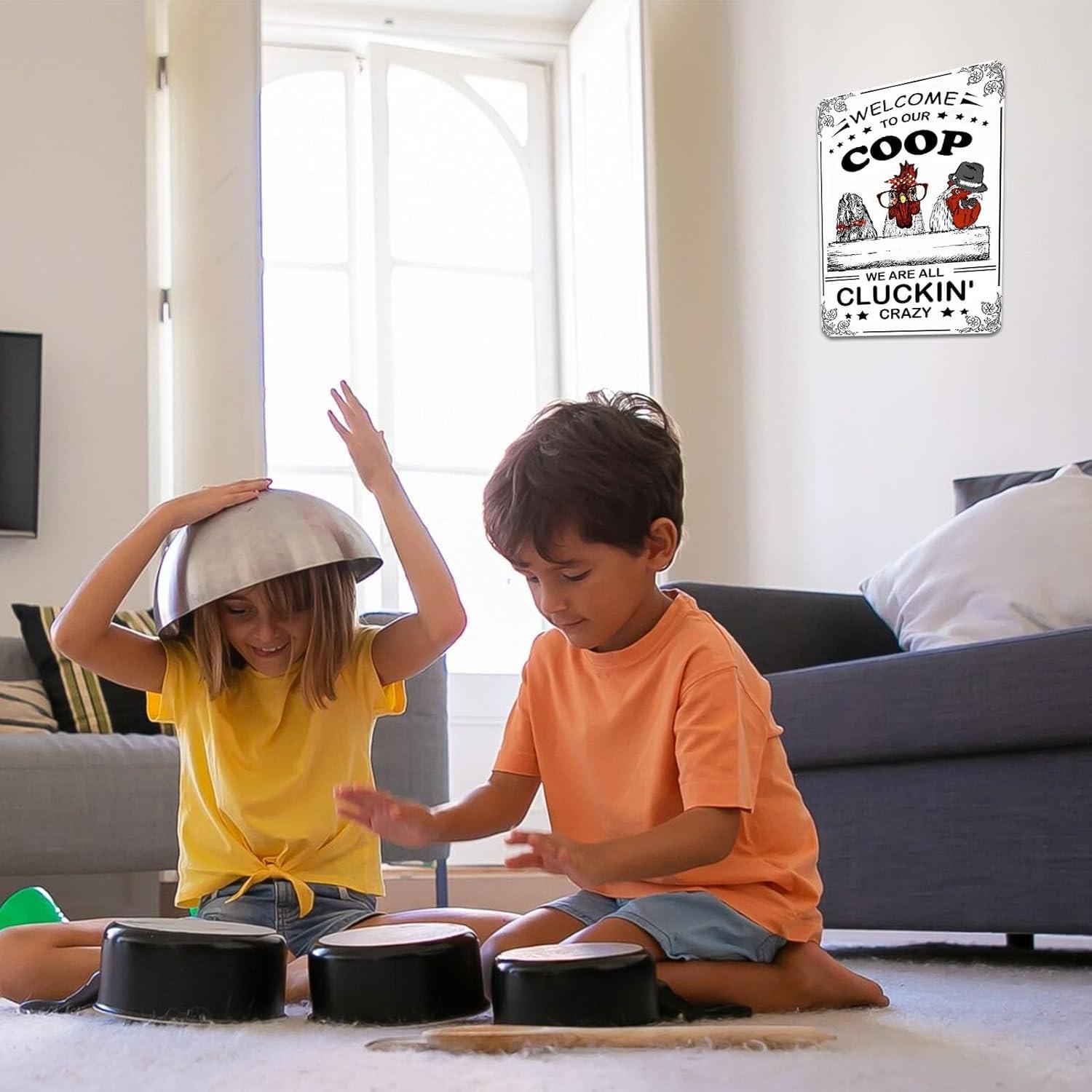 Hühnerstall Metallschild Welcome To Our Coop Coops 20x30cm