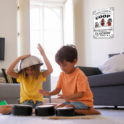 Hühnerstall Metallschild Welcome To Our Coop Coops 20x30cm