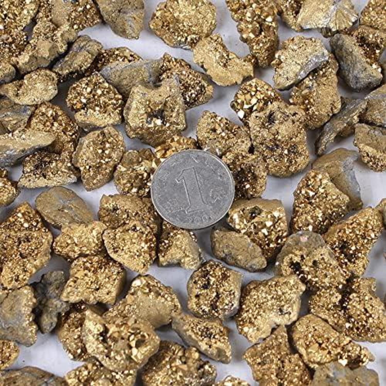 Yerleomit Pyrit Stein Katzengold Naturstück 20-30mm 10-20g 2PCS