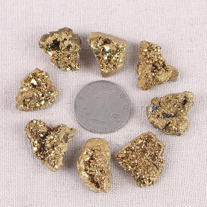 Pyrit Stein Katzengold Naturstück 20-30mm 10-20g 2er Set Kristall Quarzstein