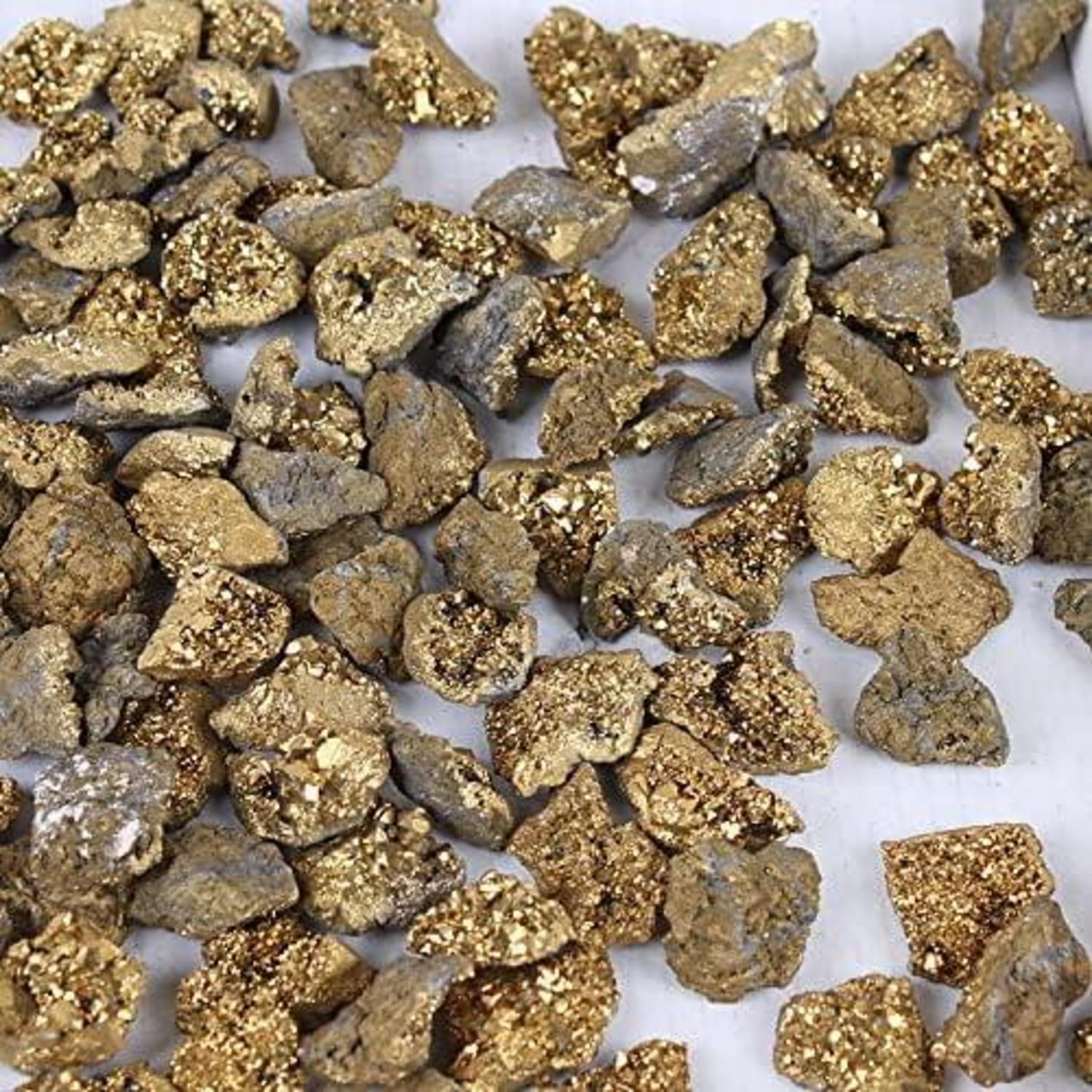 Pyrit Katzen gold Natürlicher Stein 2er Set Chakra Energie