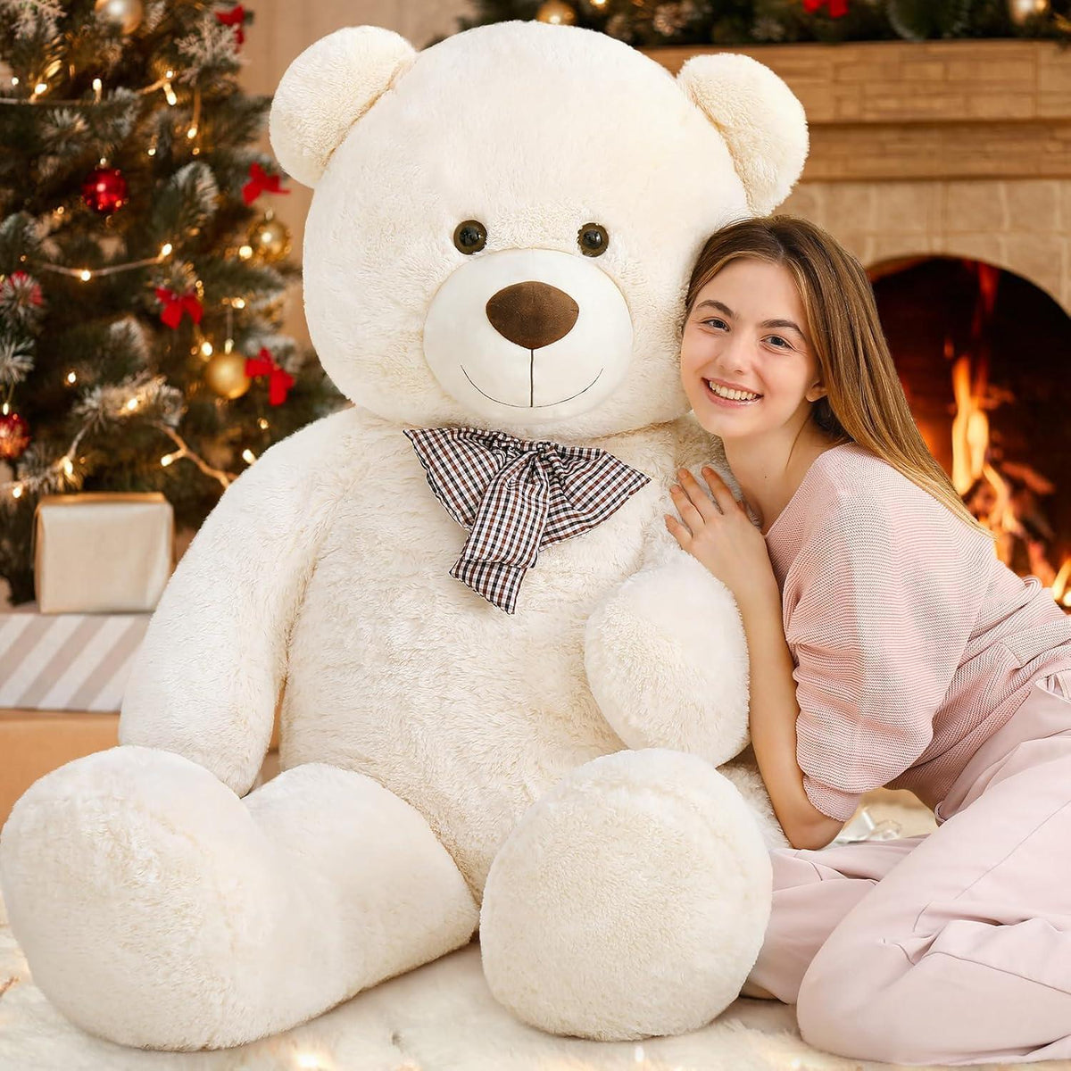 Riesen Teddybär 140cm - XXL Kuscheltier für Valentinstag & Weihnachten