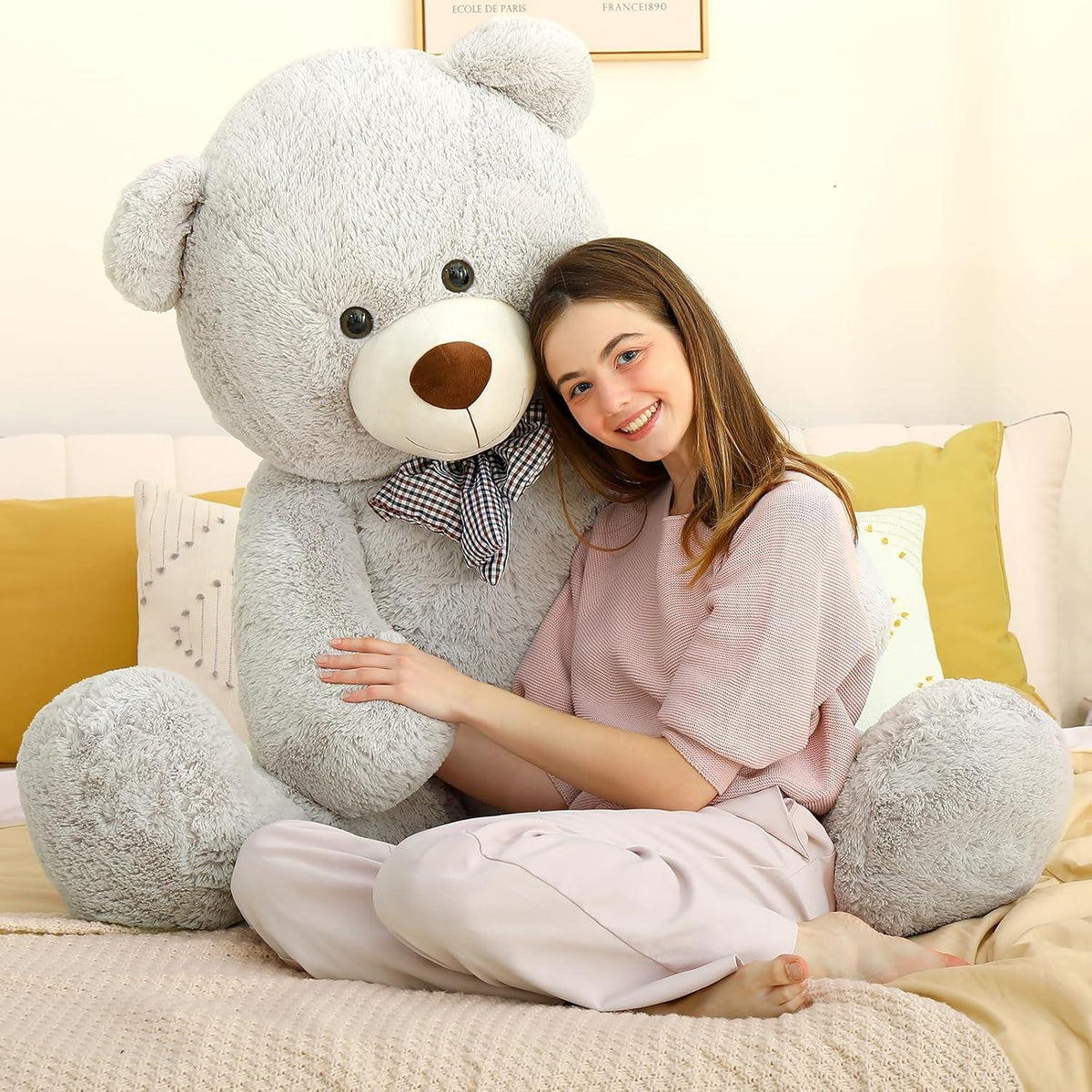 Riesen Teddybär 140cm - XXL Kuscheltier Geschenk für Valentinstag
