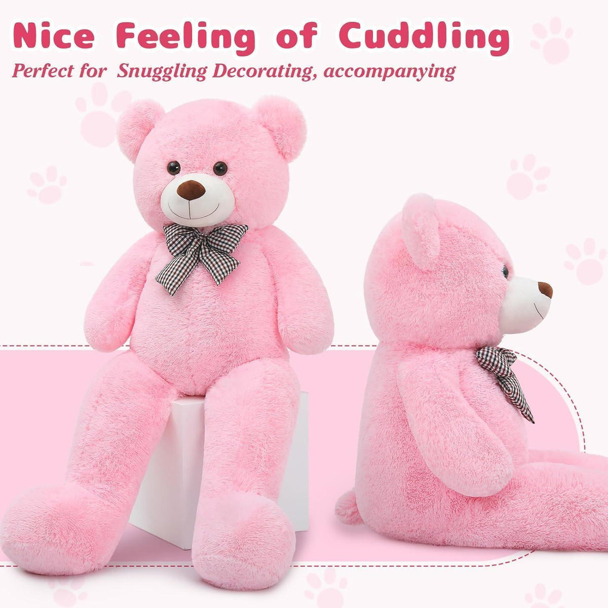 Riesen Teddybär 140cm - Weiches Kuscheltier für Valentinstag & Co.